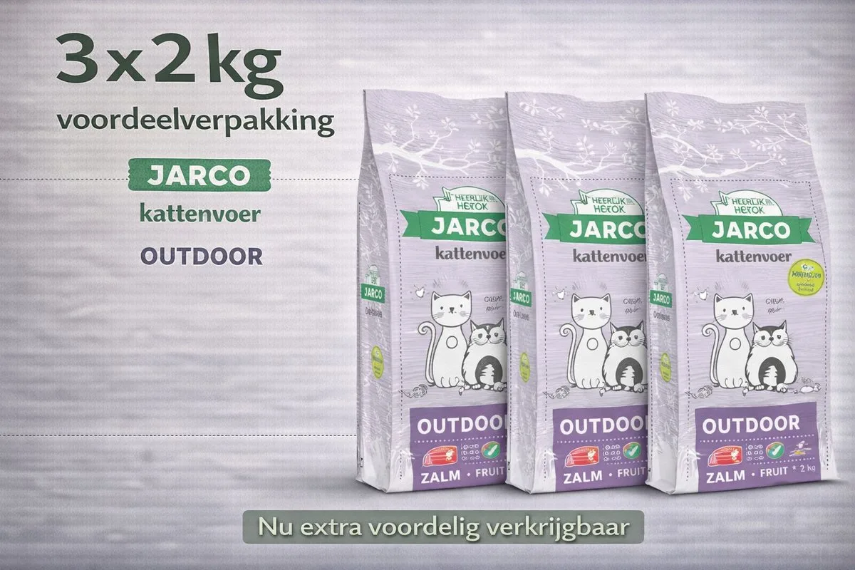 Premium Cat Vers Outdoor - 3x 2kg Voordeelverpakking by Jarco – product photo