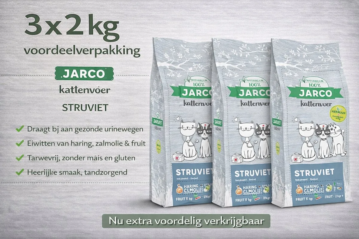 Premium Cat Vers Struviet - 3x 2kg Voordeelverpakking by Jarco – product photo