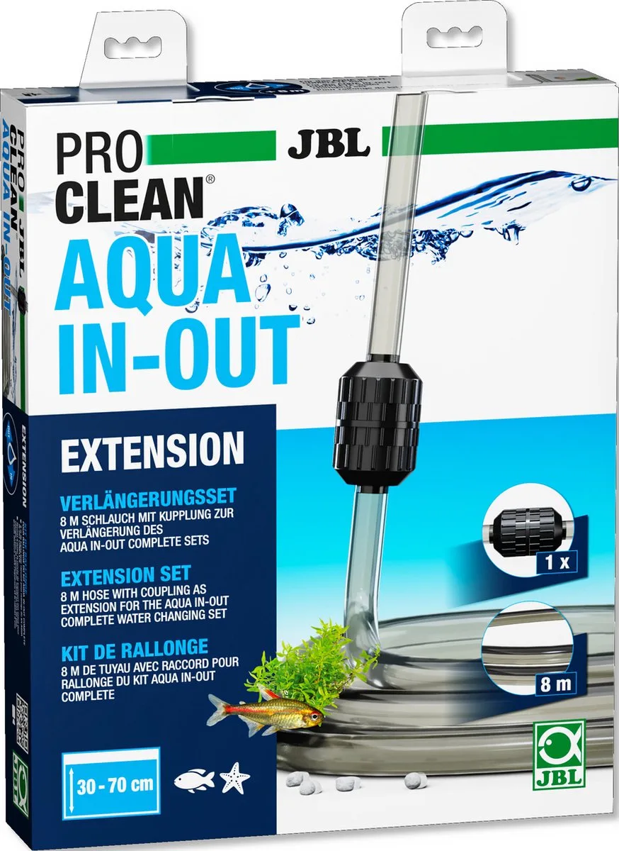 Aqua In-Out Uitbreidingsset Verlengende slang voor de waterverversingsset von JBL – Produktfoto