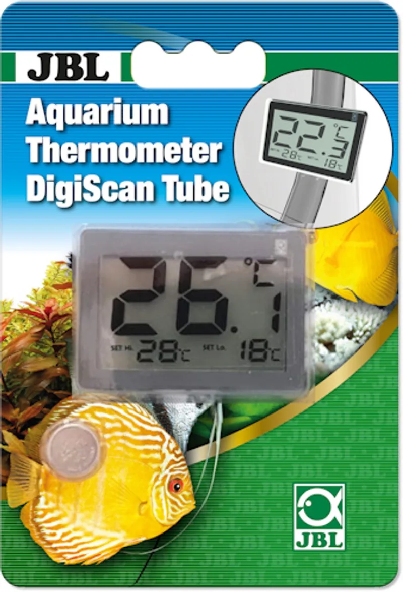 Aquarium Thermometer DigiScan Tube von JBL in Grau – Produktfoto