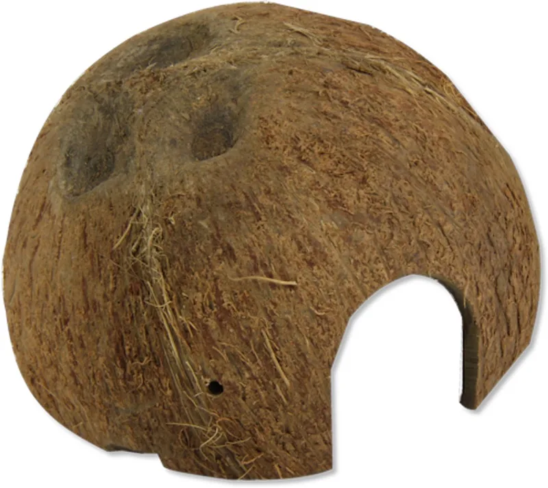 Cocos Cava L natuurlijke kokosnoot schuilplaats voor aquarium en terrariumdieren 1/2 de JBL en Marron – photo produit