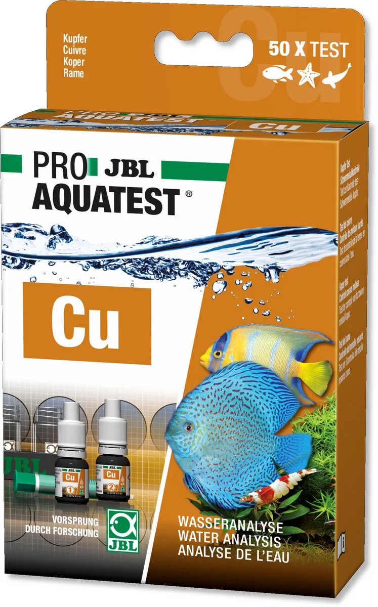 Cu Koper Test-Set Sneltest water test von JBL in Orange – Produktfoto
