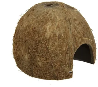 Kokosnoot schuilplaats maat M voor aquarium en terrariumdieren 1/2 de JBL en Marron – photo produit 1 sur 2