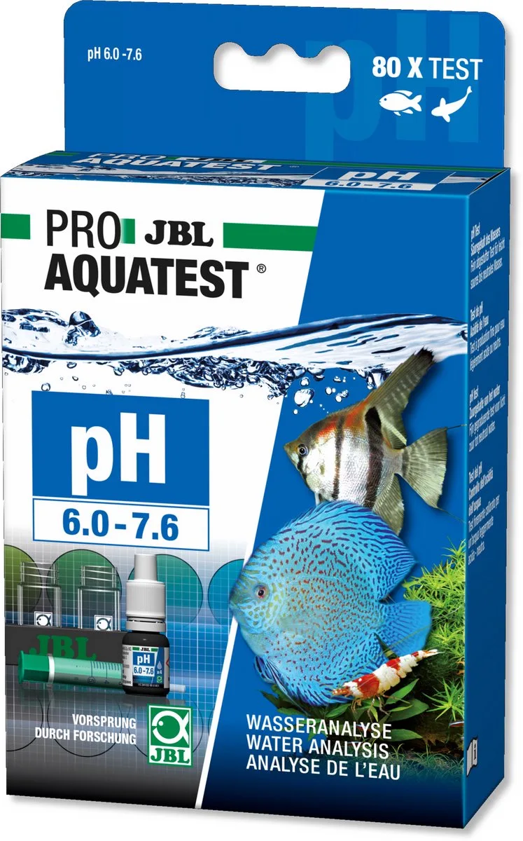 ProAquatest pH 6.0-7.6 80 Tests von JBL in Dunkelblau – Produktfoto