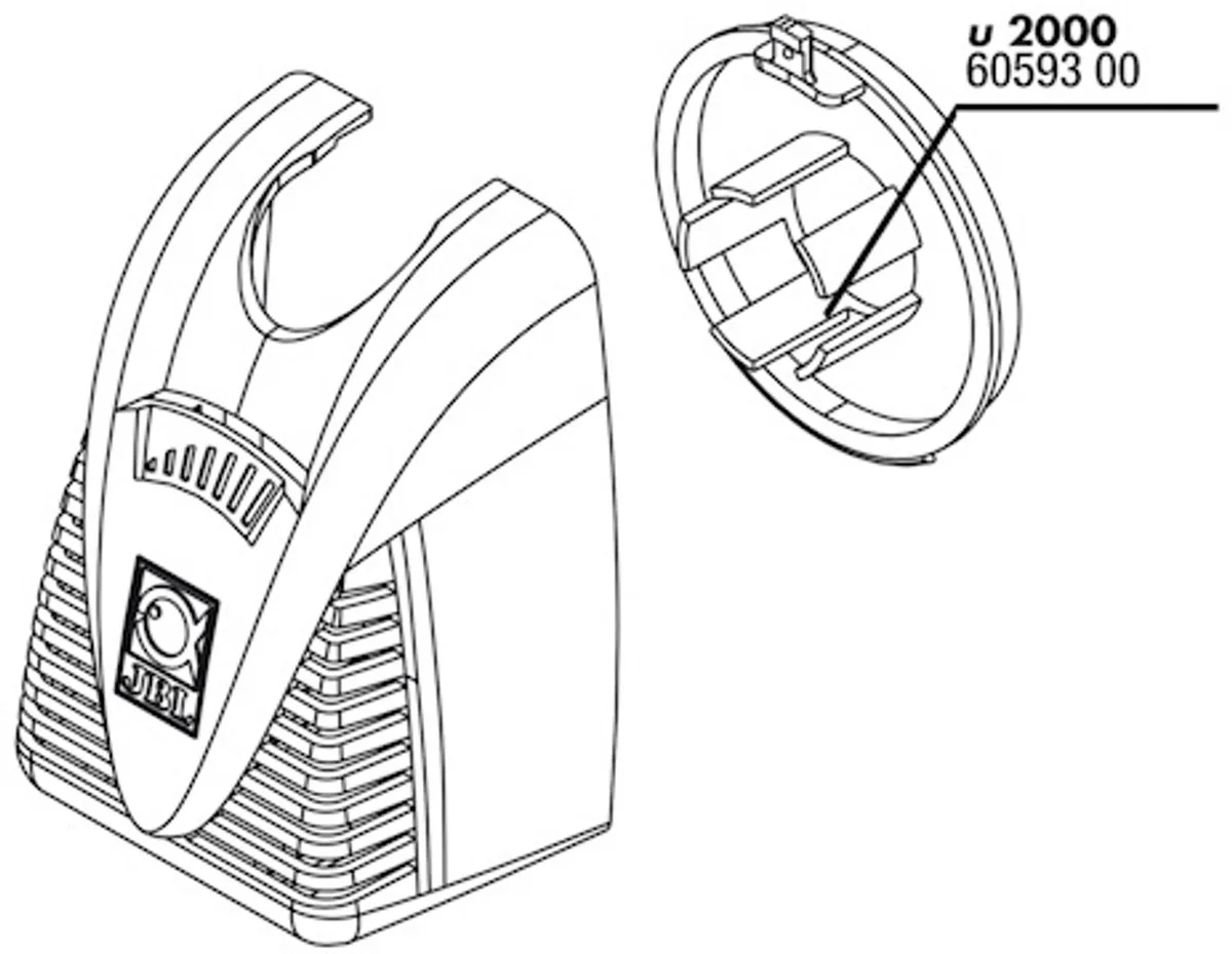ProFlow Beschermrooster + Regulering U2000 van JBL – productfoto