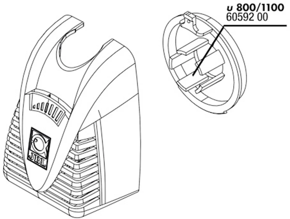 ProFlow Beschermrooster + Regulering U800/1100 van JBL – productfoto