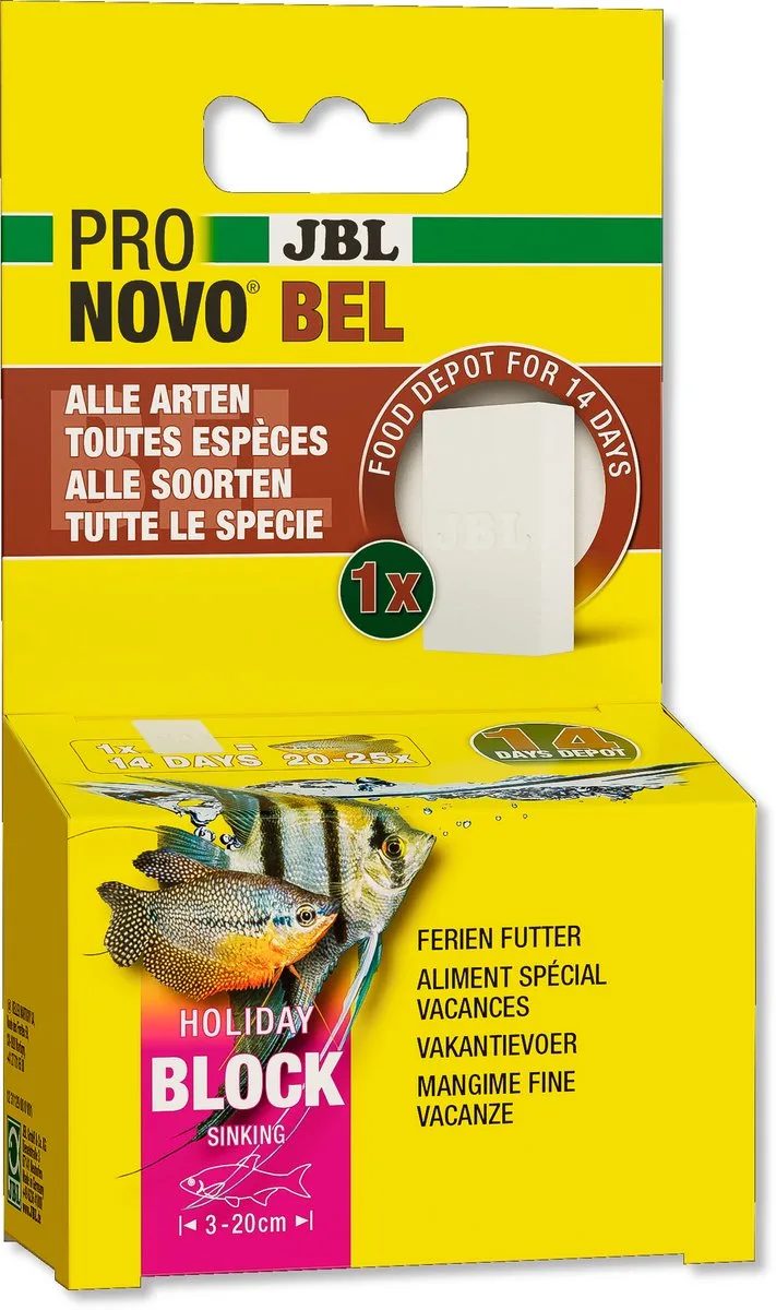 ProNovo Bel Holiday - Vakantie Visvoer Blok von JBL – Produktfoto