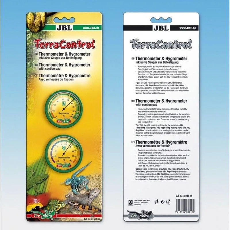 TerraControl thermo hygrometer voor terrarium temperatuur en luchtvochtigheid by JBL in Green – product photo