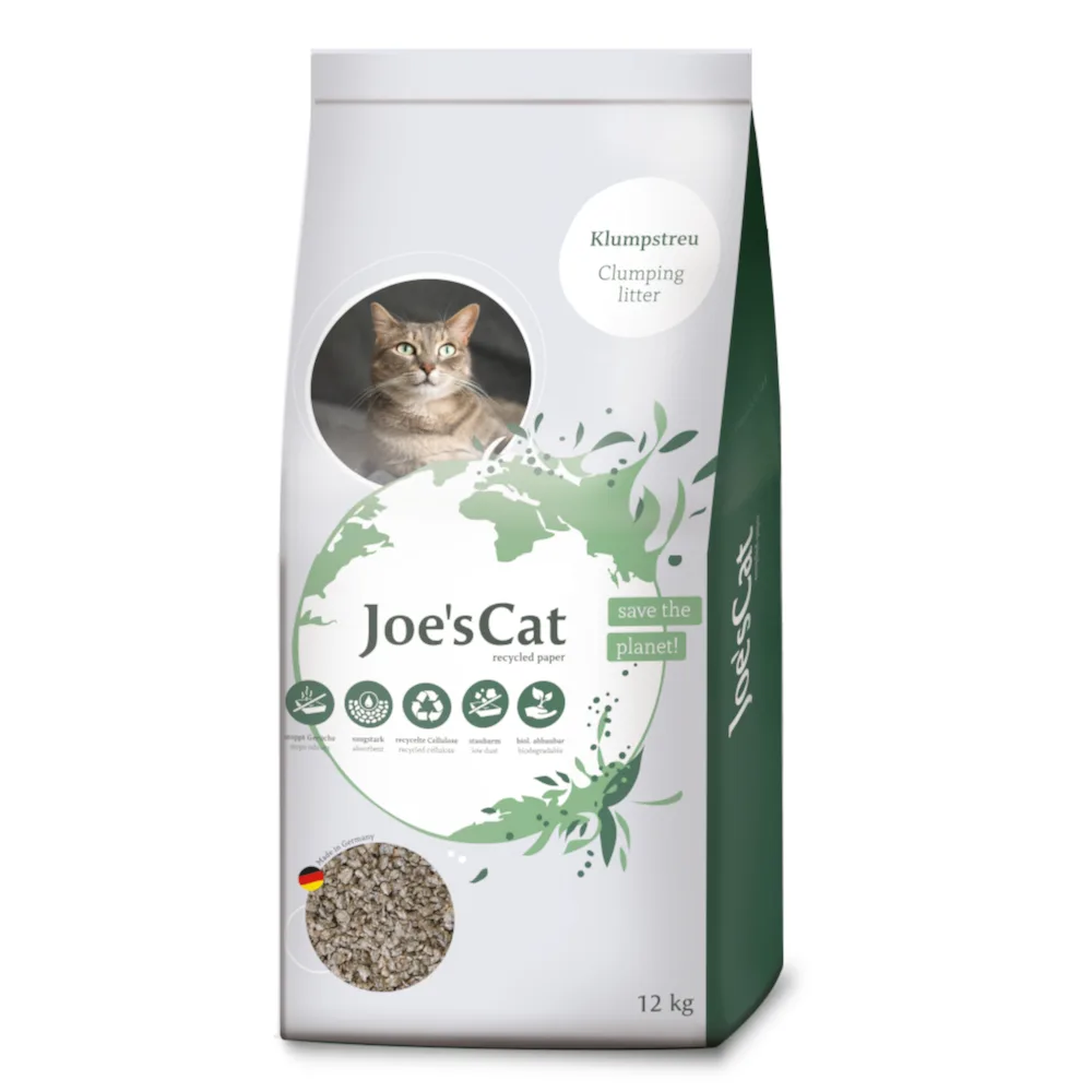 klonterende kattenbakvulling gemaakt van gerecycled papier - 32 l (12 kg) van Joe's Cat – productfoto