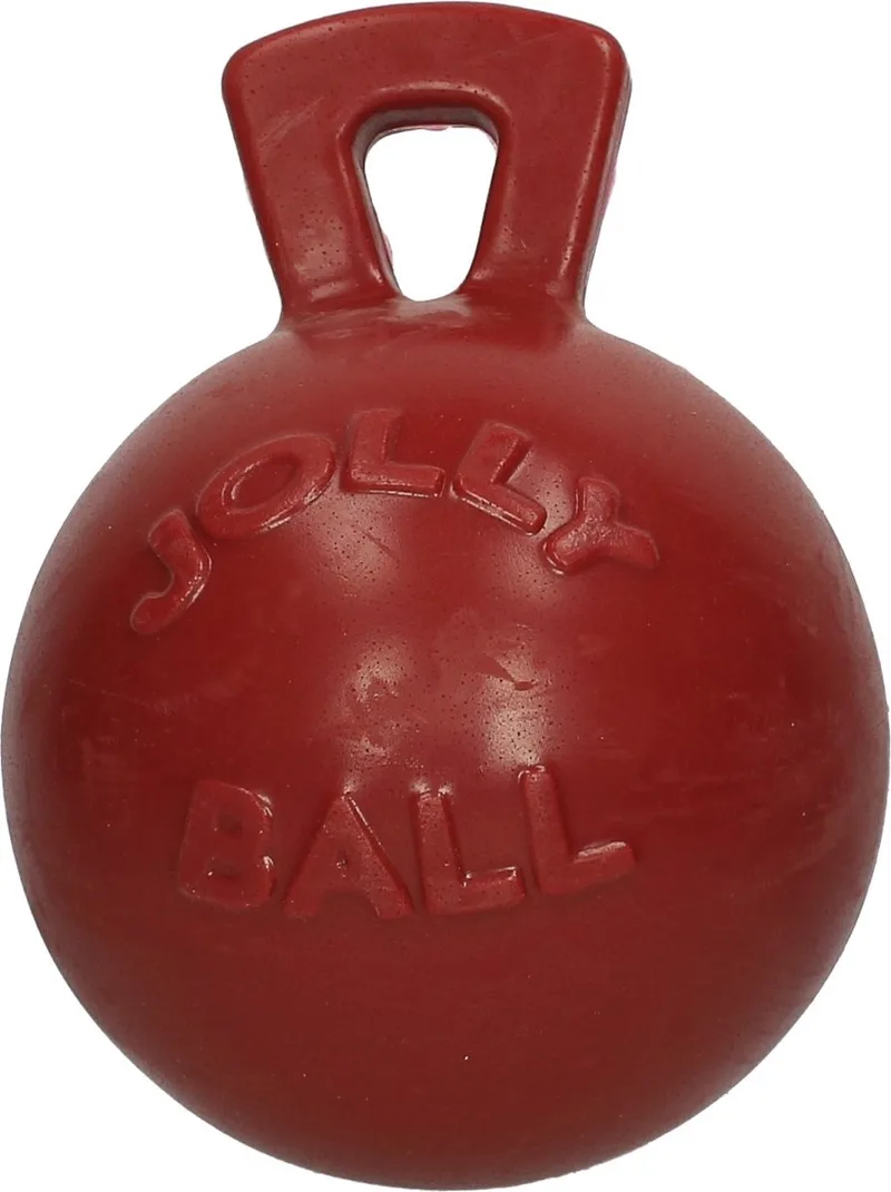 Jolly Ball Ø 20 cm – Paardenspeelgoed - Paardenbal/ hondenbal met appelgeur -Bijtbestendig de Jolly Pets en Rouge – photo produit