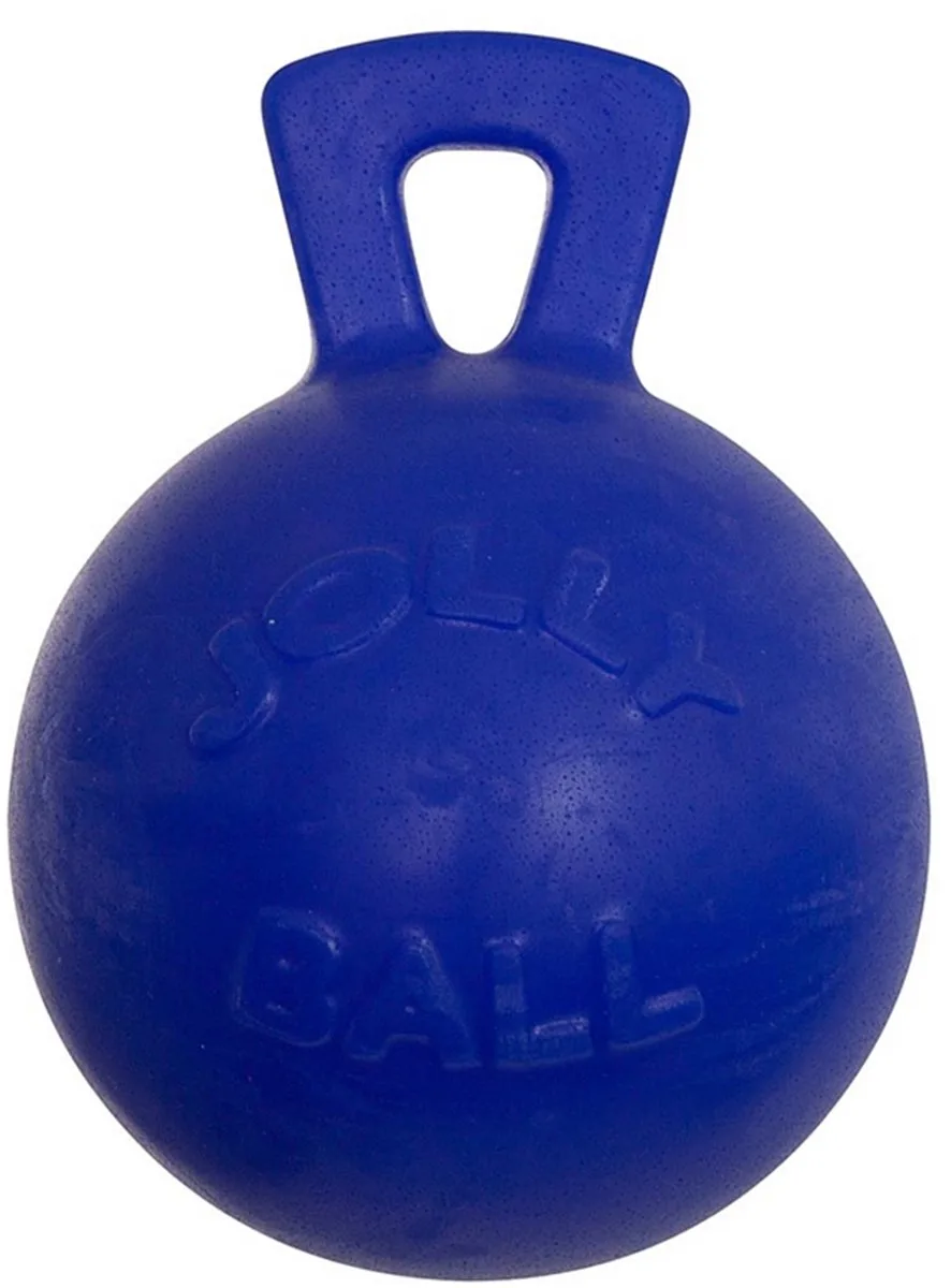 Jolly Ball - Ø 25 cm – Paarden speelbal Geurloos - Ter vermaak in de stal en in het weiland - Bijtbestendig - Donkerblauw von Jolly Pets in Blau – Produktfoto