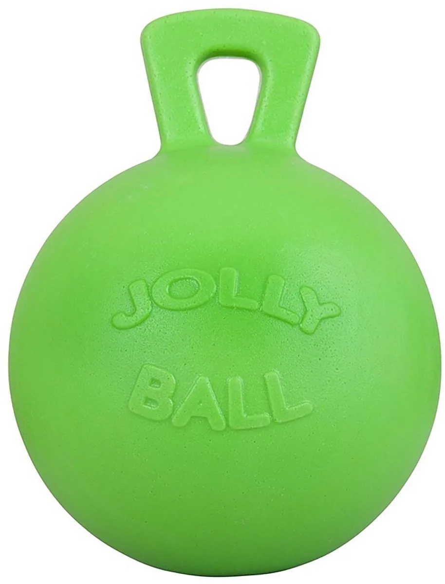 Jolly Ball – Ø 25 cm - Paarden speelbal met appelgeur - Ter vermaak in de stal en in het weiland - Bijtbestendig von Jolly Pets in Grün – Produktfoto