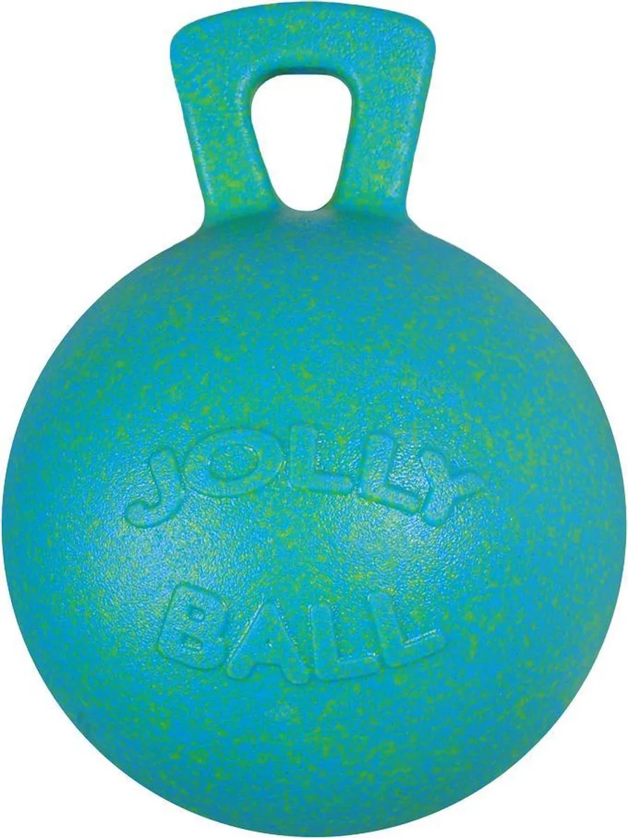 Jolly Ball – Ø 25 cm - Paarden speelbal met appelgeur - Ter vermaak in de stal en in het weiland - Bijtbestendig - Oceaan/Groen von Jolly Pets in Grün – Produktfoto