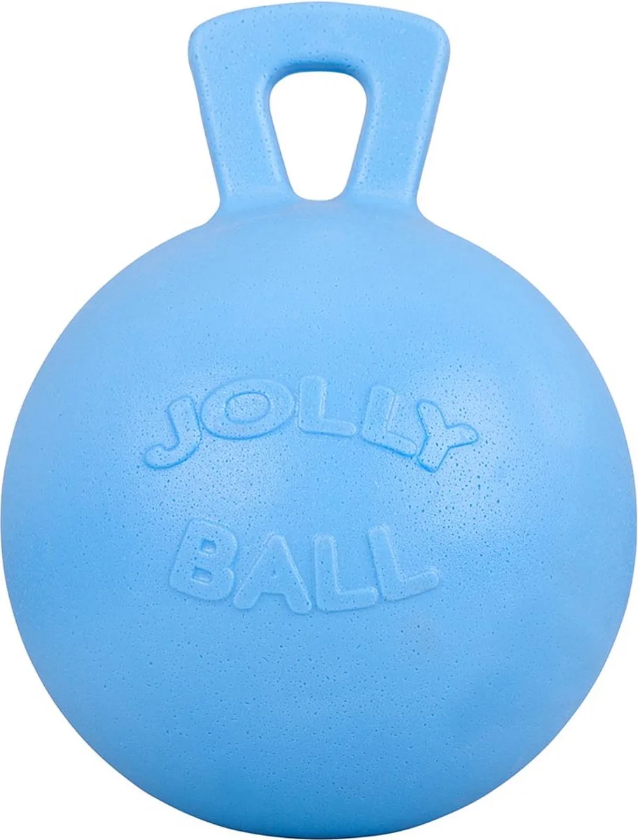 Jolly Ball - Ø 25 cm – Paarden speelbal met bosbessengeur – Ter vermaak in de stal en in het weiland - Bijtbestendig - Licht von Jolly Pets in Blau – Produktfoto