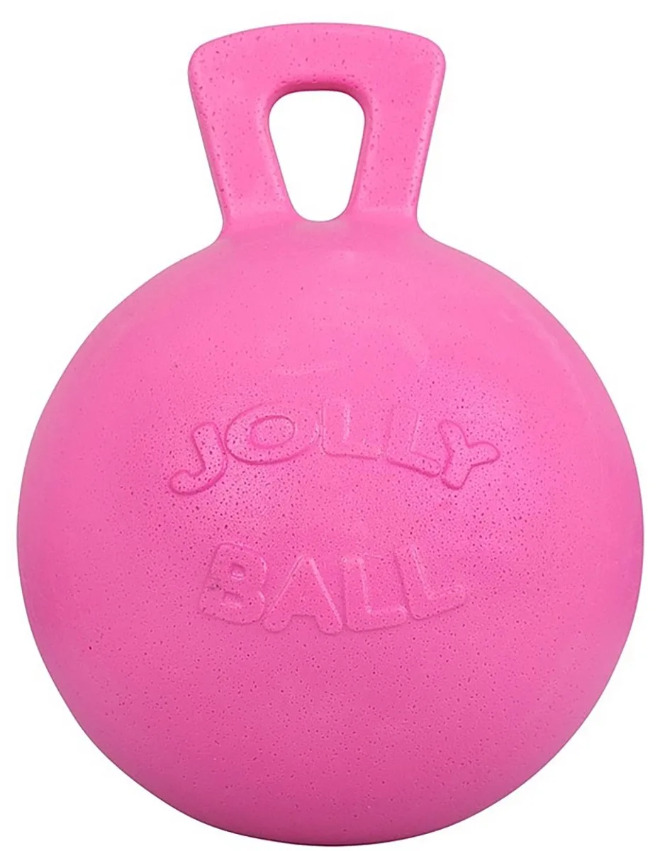 Jolly Ball - Ø 25 cm – Paarden speelbal met bubblegumgeur – Ter vermaak in de stal en in het weiland - Bijtbestendig von Jolly Pets in Rosa – Produktfoto