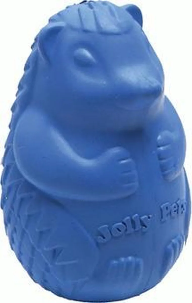 Jolly Hedgehog – 10 cm - Hondenspeelgoed egel - Rubber speelplezier en gebitsverzorging in 1 – Blauw de Jolly Pets en Variërend – photo produit