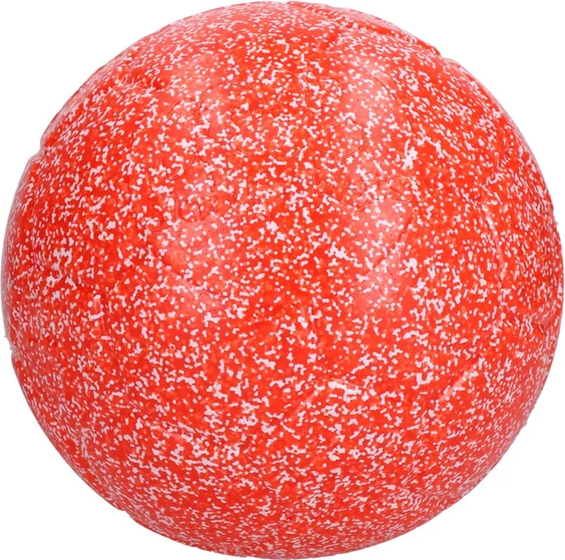 Jolly Soccer Ball – Ø10 cm – Stevig Hondenspeelgoed – Apporteerspeelgoed – Jollyflex stevig kunststof – Drijvend hondenspeeltje von Jolly Pets in Orange, Weiß – Produktfoto