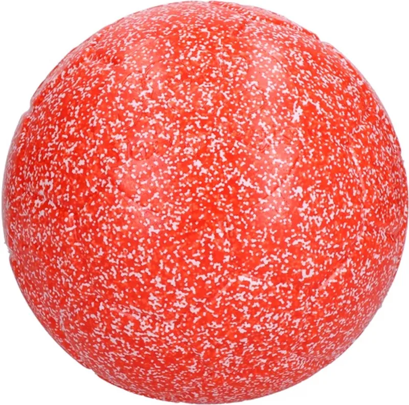 Jolly Soccer Ball – Ø7.5 cm – Stevig Hondenspeelgoed – Apporteerspeelgoed – Jollyflex stevig kunststof – Drijvend hondenspeeltje de Jolly Pets en Orange, Blanc – photo produit