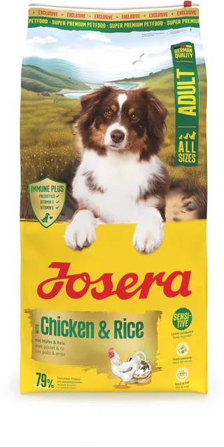 12,5 kg Josera all sizes adult chicken & rice hondenvoer de Josera – photo produit 1 sur 4