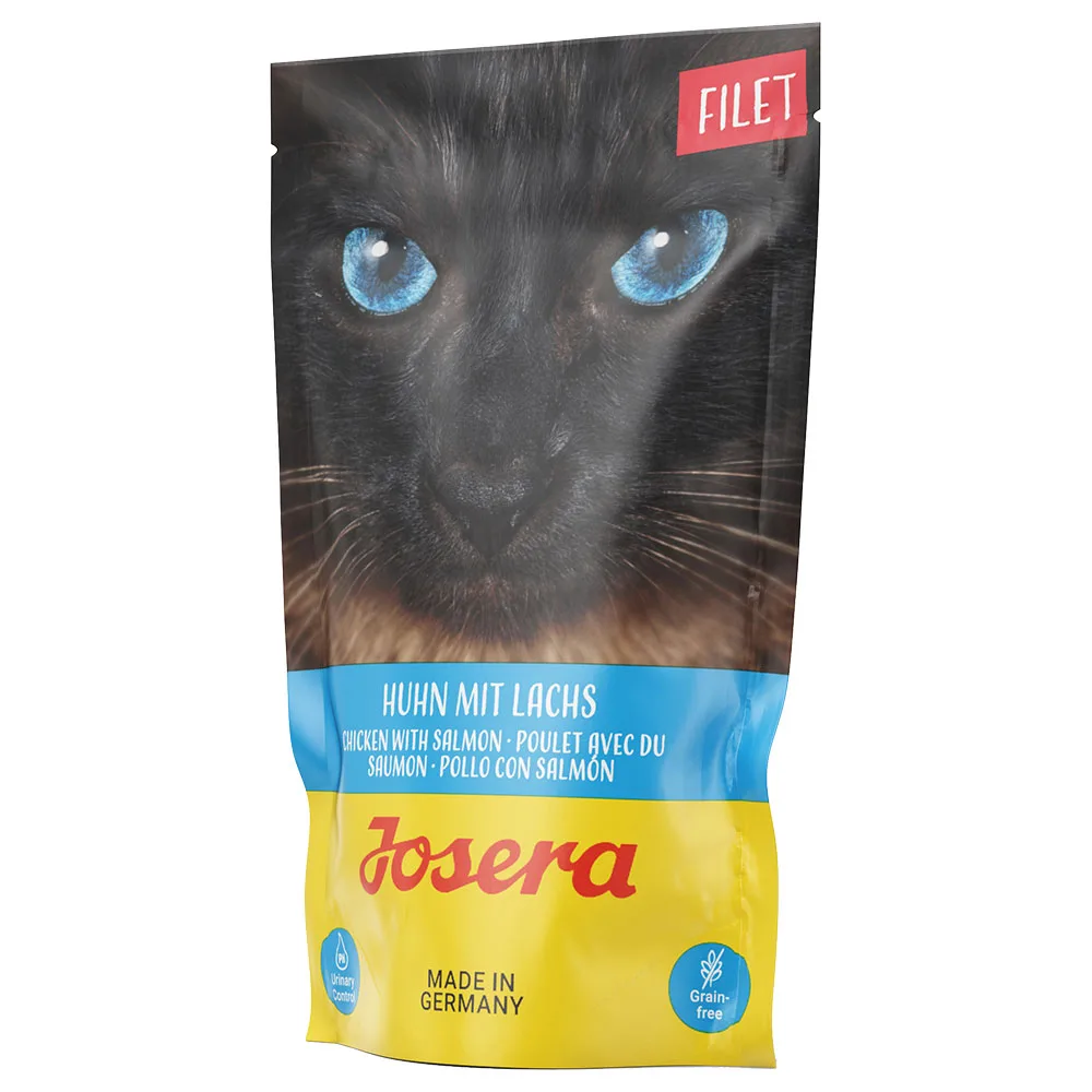 16x70g Kip met Zalm Josera Filet Kattenvoer nat van Josera – productfoto