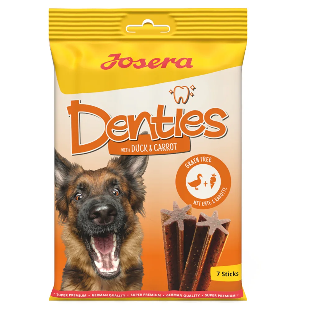 180g Josera Denties met Eend & Wortel Hondensnacks van Josera – productfoto