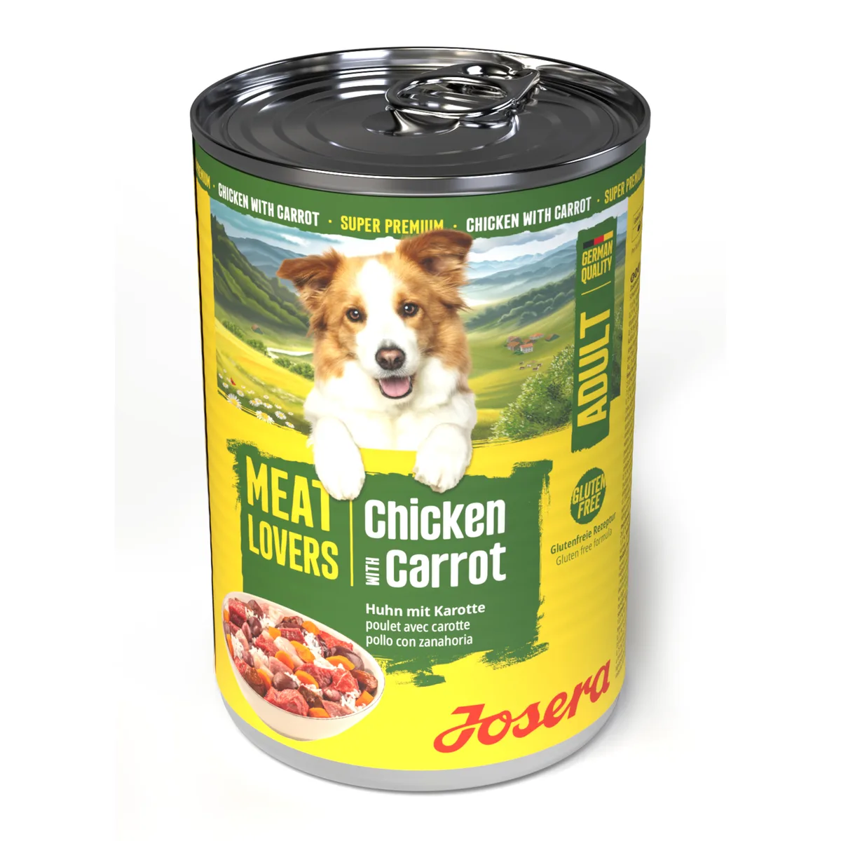 24x400g Josera Meatlovers Menu Kip & Wortel Natvoer voor honden van Josera – productfoto