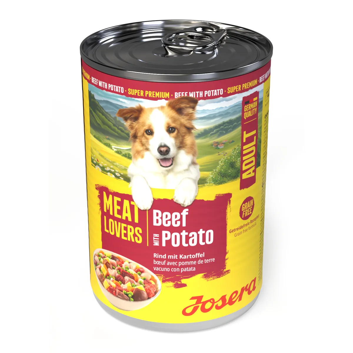 24x400g Josera Meatlovers Menu Rund & Aardappel Natvoer voor Honden van Josera – productfoto