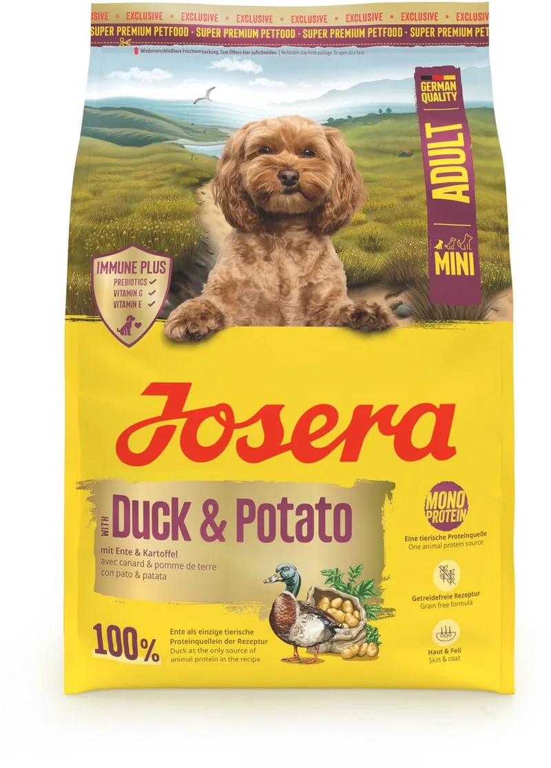 3 kg Josera mini adult duck & potato hondenvoer de Josera – photo produit