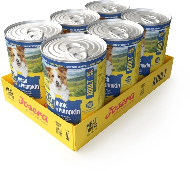 6x400 gr Josera meat lovers menu duck & pumpkin hondenvoer by Josera – product photo