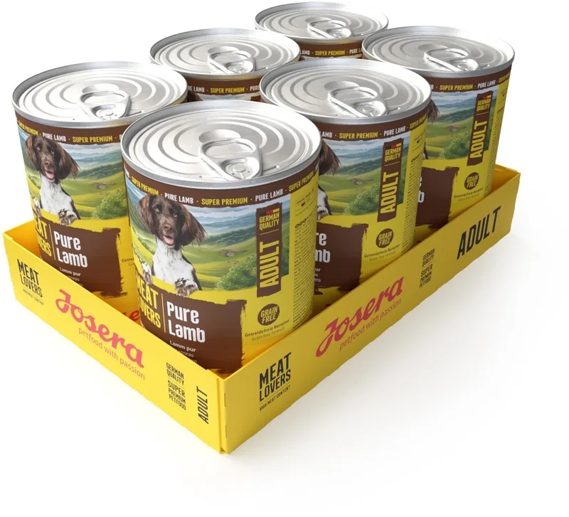 6x400 gr Josera meat lovers pure lamb hondenvoer by Josera – product photo