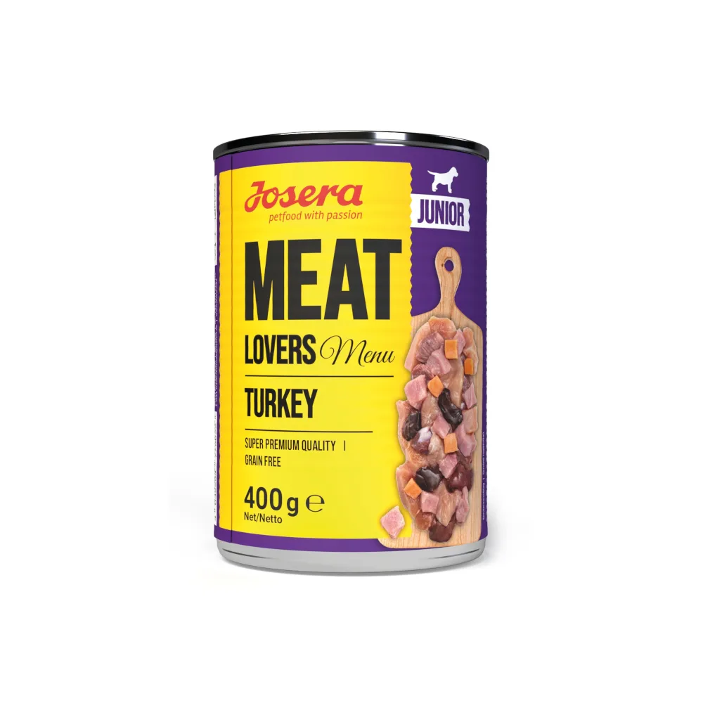 6x400g Josera Meat Lovers Junior Menu Kalkoen natvoer voor honden by Josera – product photo