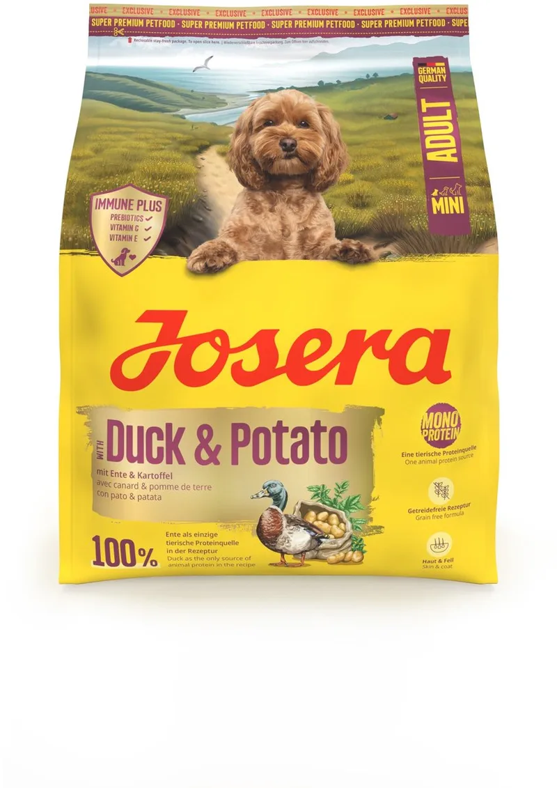900 gr Josera mini adult duck & potato hondenvoer by Josera – product photo
