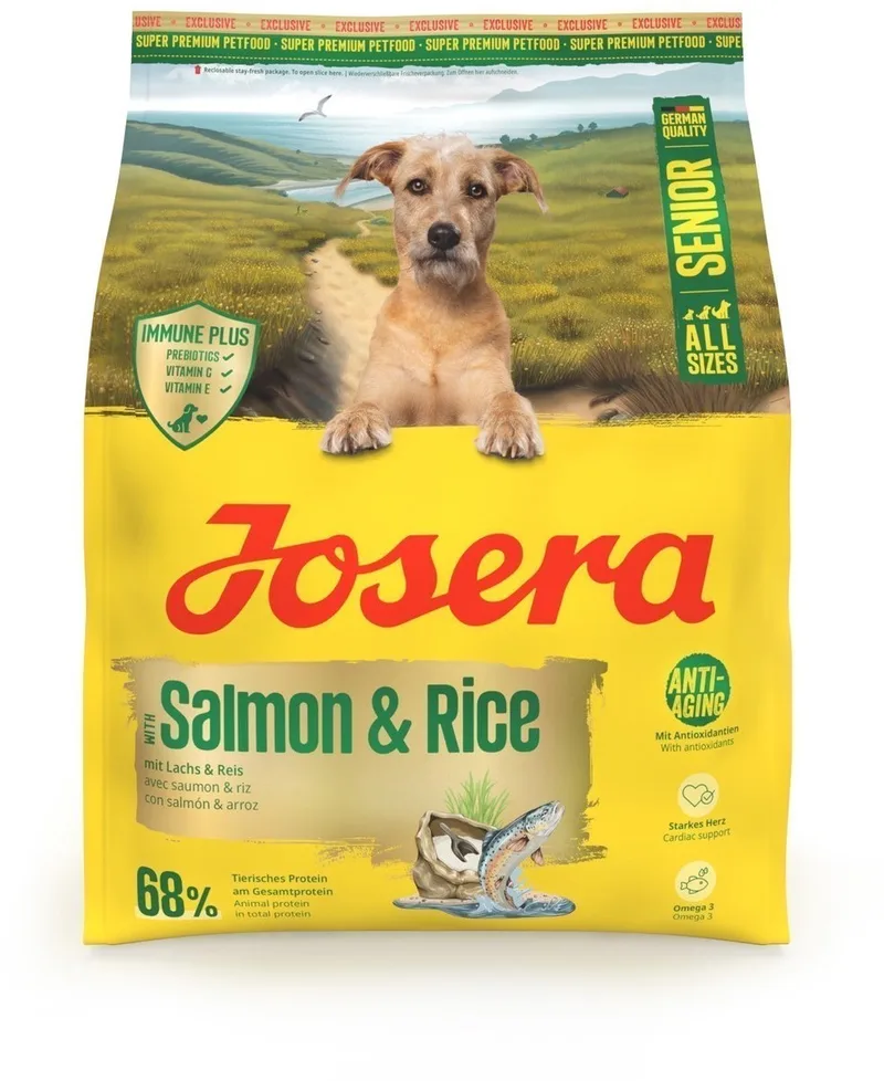 900 gr Josera senior salmon & rice hondenvoer by Josera – product photo