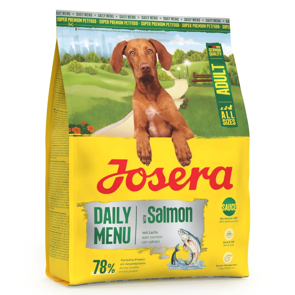 900g Josera Dagmenu Adult Zalm hondenvoer droog van Josera – productfoto