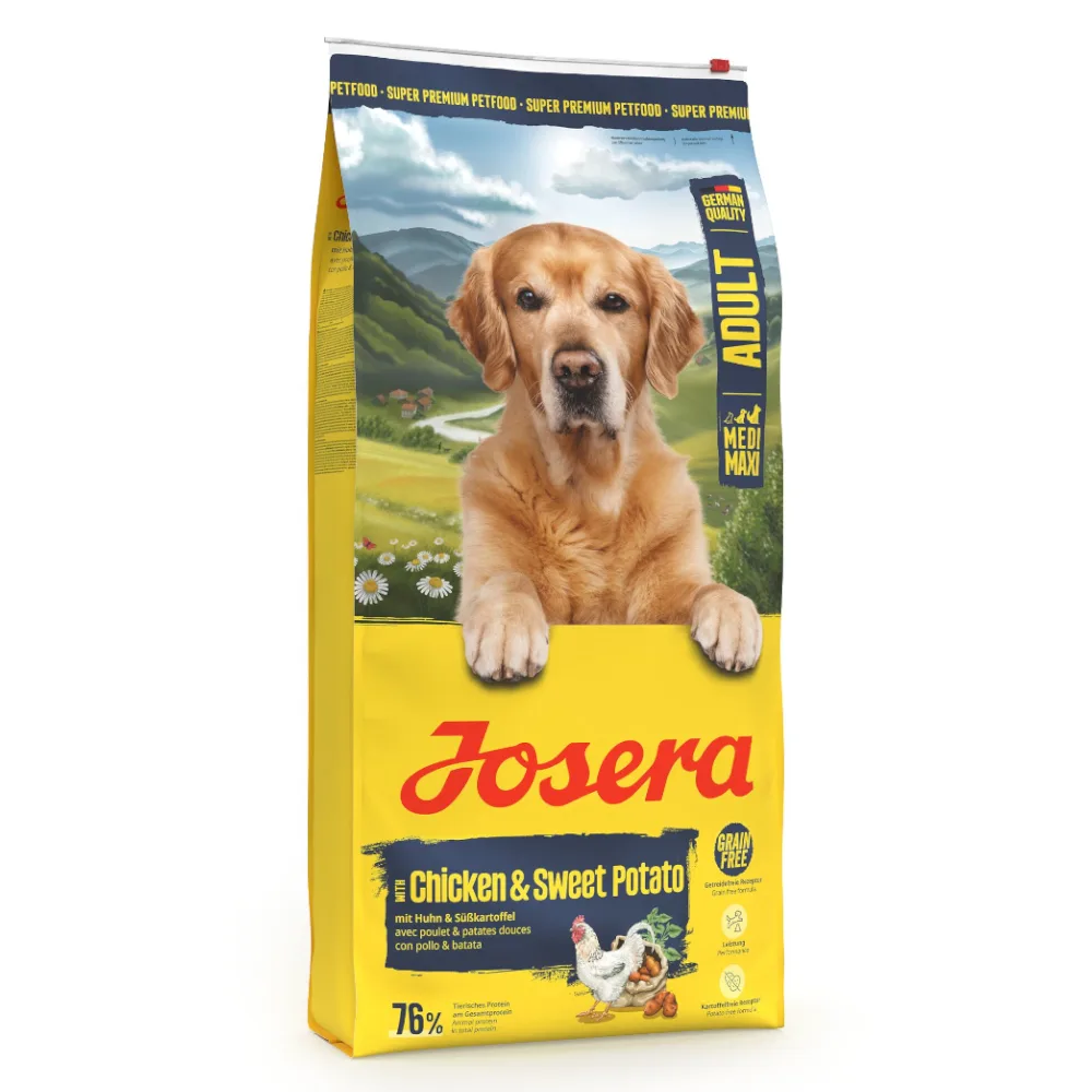 Dubbelpak: 2x 12,5 kg Josera Medi/Maxi Adult Kip & Zoete aardappel Droog hondenvoer by Josera – product photo