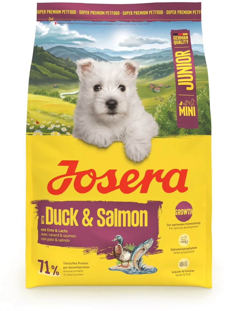 duck / salmon - hondenvoer - mini junior - 3 kg by Josera – product photo 1 of 6