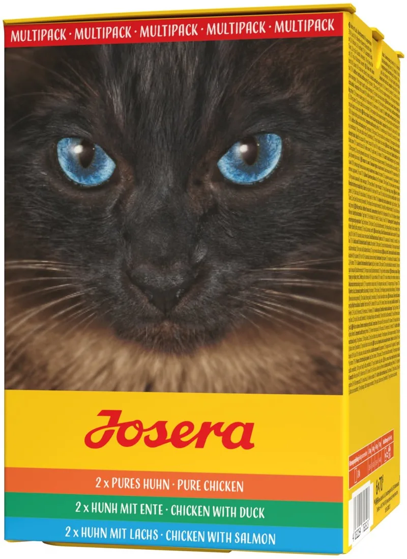 Kattenvoer Josera Multipack - Graanvrij Natvoer met Kip, Eend en Zalm - 6x70gr de Josera – photo produit