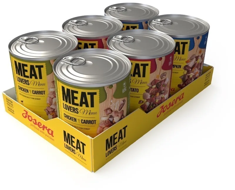 meat lovers menu - hondenvoer - multipack - 6 x 800 gr by Josera – product photo