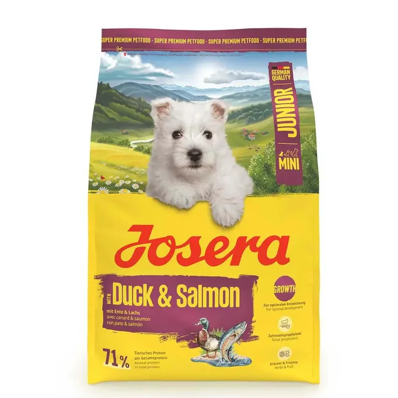 Mini Junior Duck & Salmon-900g Puppyvoer by Josera – product photo 1 of 6