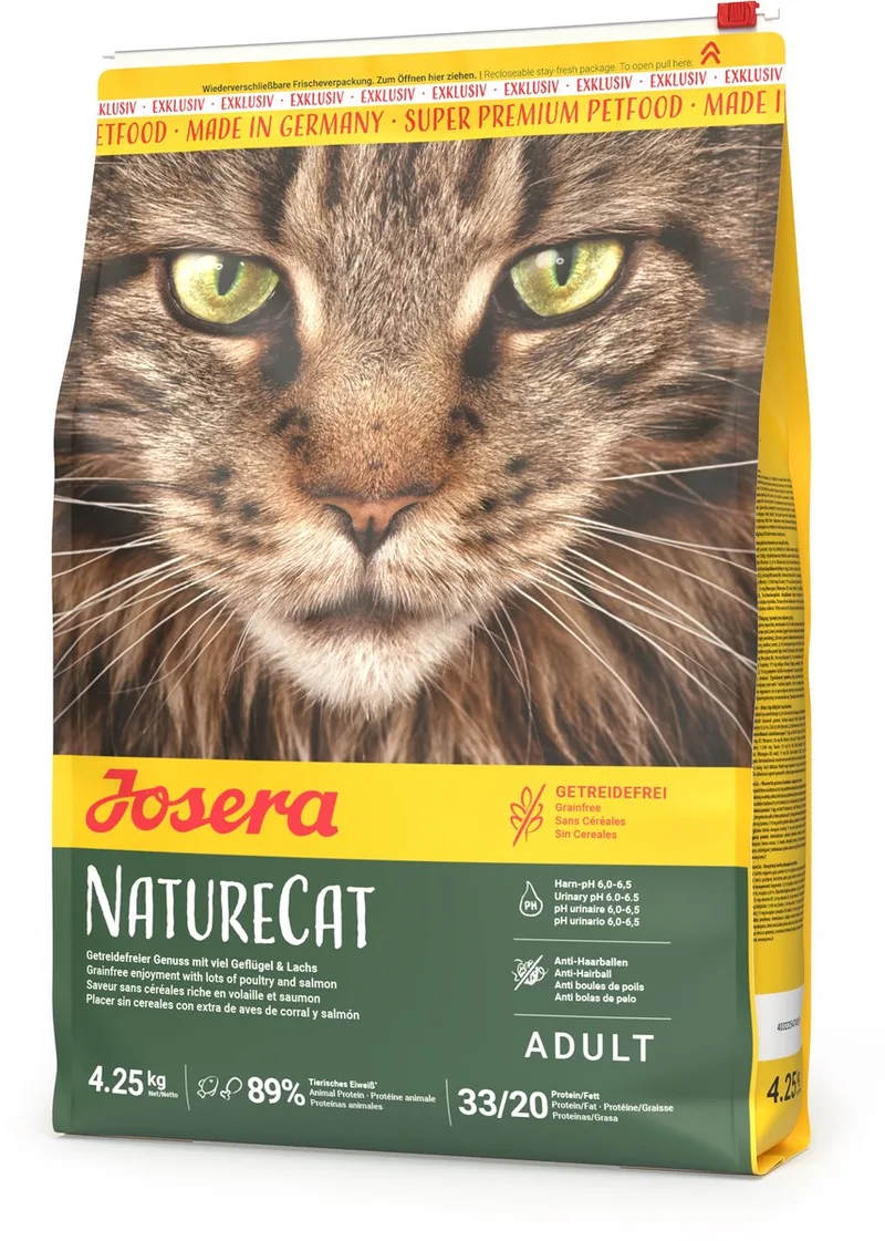 NatureCat - Kattenvoer - Graanvrij - Hoog eiwitgehalte - Kip en Zalm - 10kg by Josera – product photo