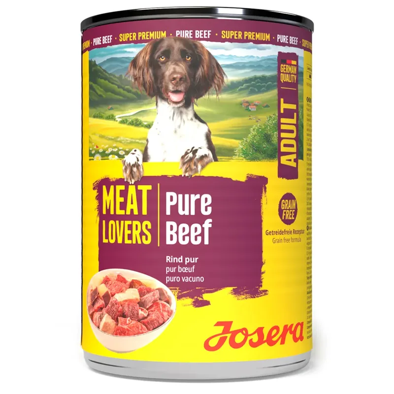 Nourriture Humide Pour Chiens Adultes Au Bœuf de Josera – photo produit