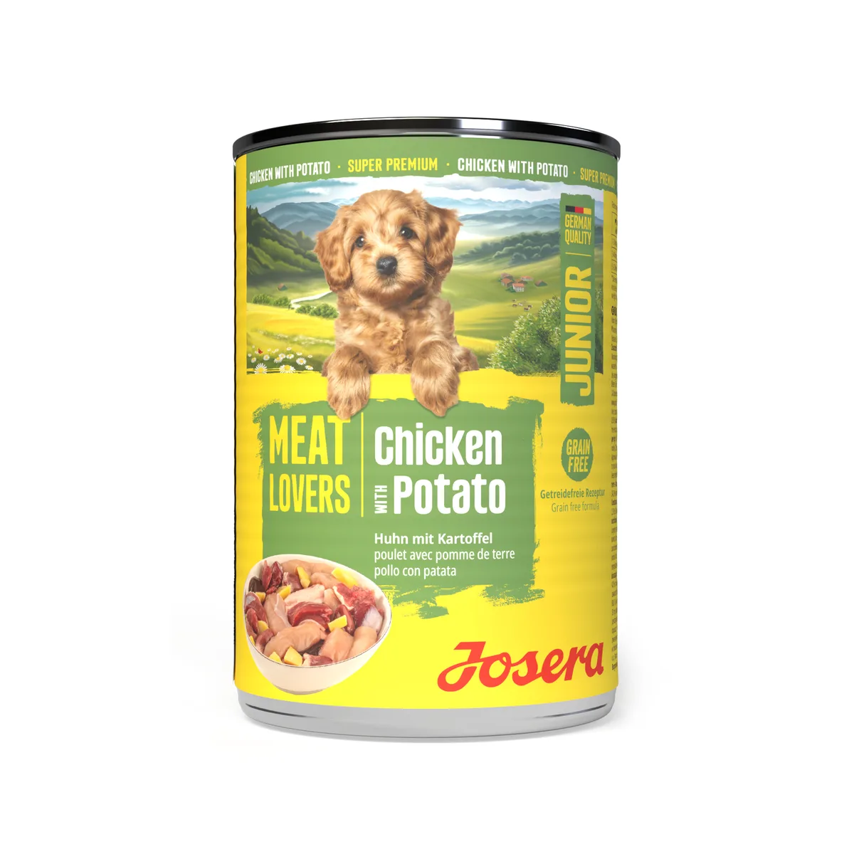 Voordeelpakket: 12x 400g Josera Meat Lovers Junior Menu Kip nat hondenvoer van Josera – productfoto