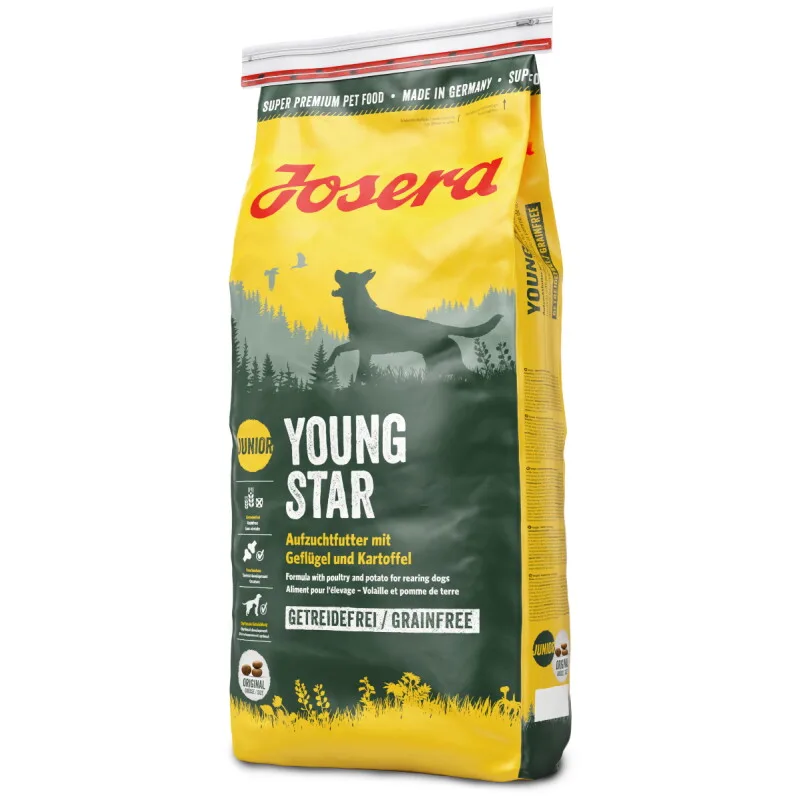 YoungStar Trockenfutter für junge Hunde 15 kg van Josera in Regular – productfoto