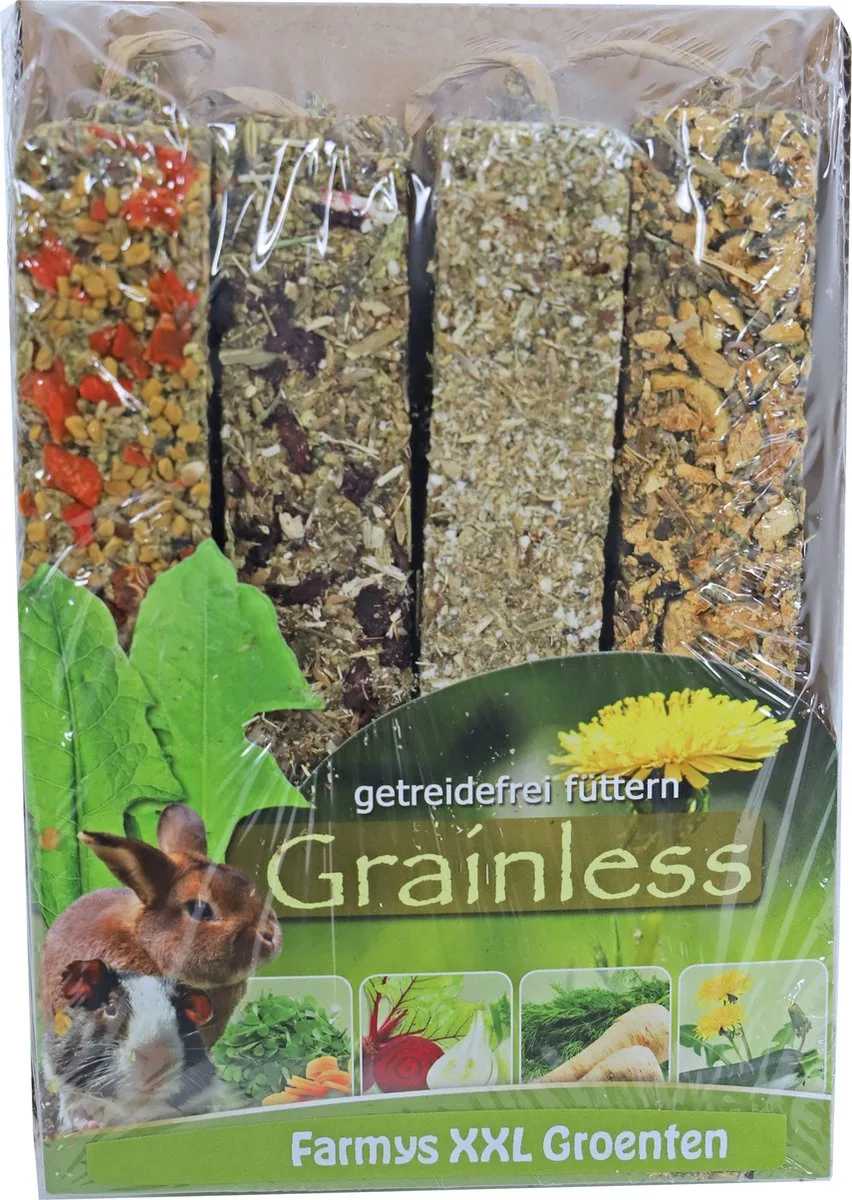 Graanvrij Farmys Xxl Veggie - Knaagdiersnack - 450 g från JR Farm – produktbild