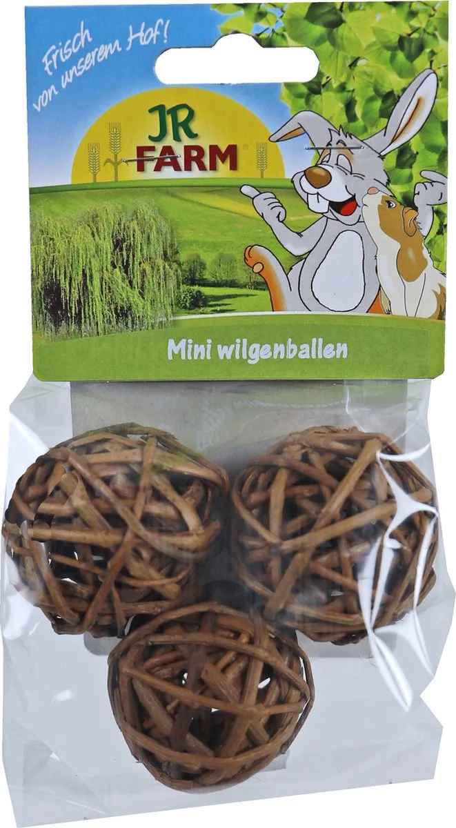 knaagdier pak a 3 mini wilgenbal 20 gram 10962 de JR Farm – photo produit
