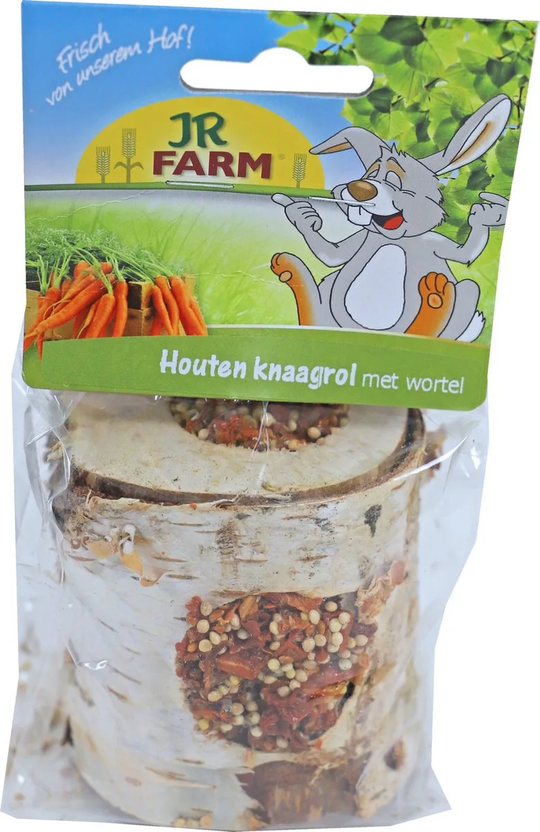 Knabber-Holzrolle mit Karotten - 1 Stk von JR Farm – Produktfoto