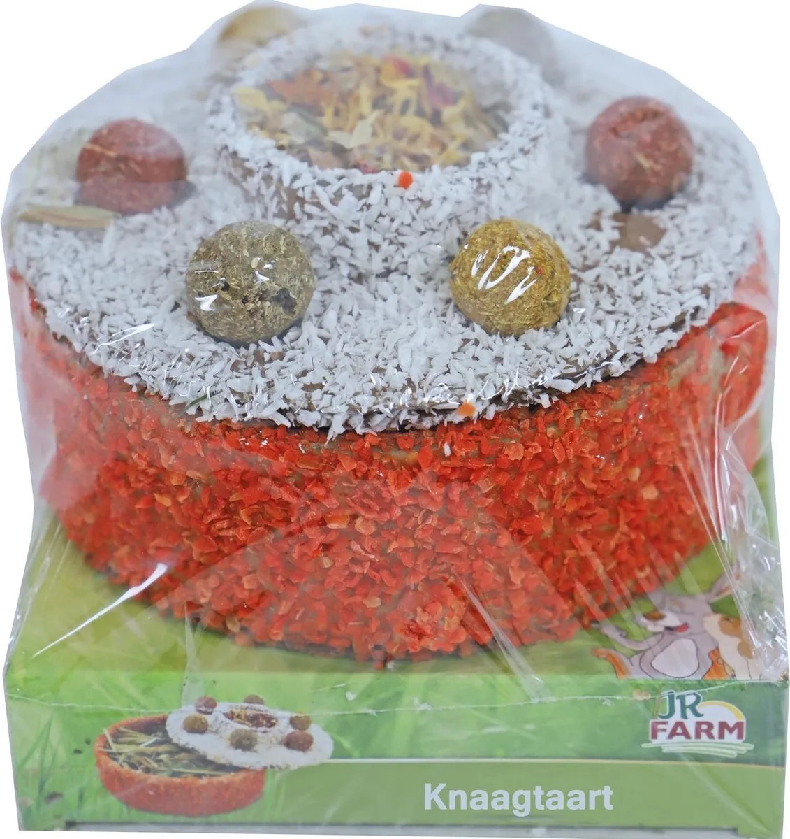 Knaagtaart - Knaagdiersnack - 13.5x13.5x11 cm 200 g fra JR Farm – produktbillede