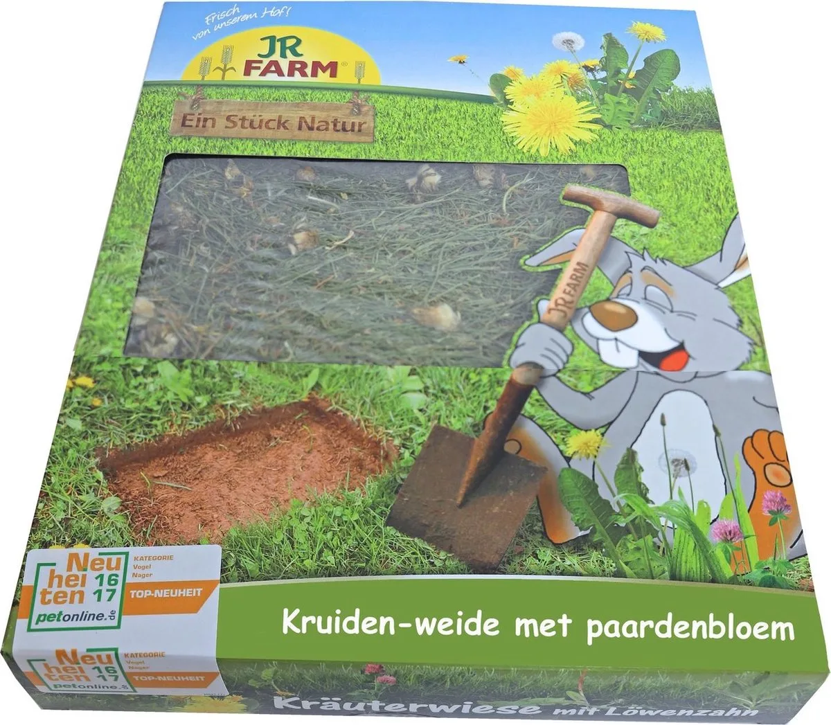 Kruidenweide Paardenbloem - Ruwvoer - 30x23.5x5 cm 750 g by JR Farm – product photo