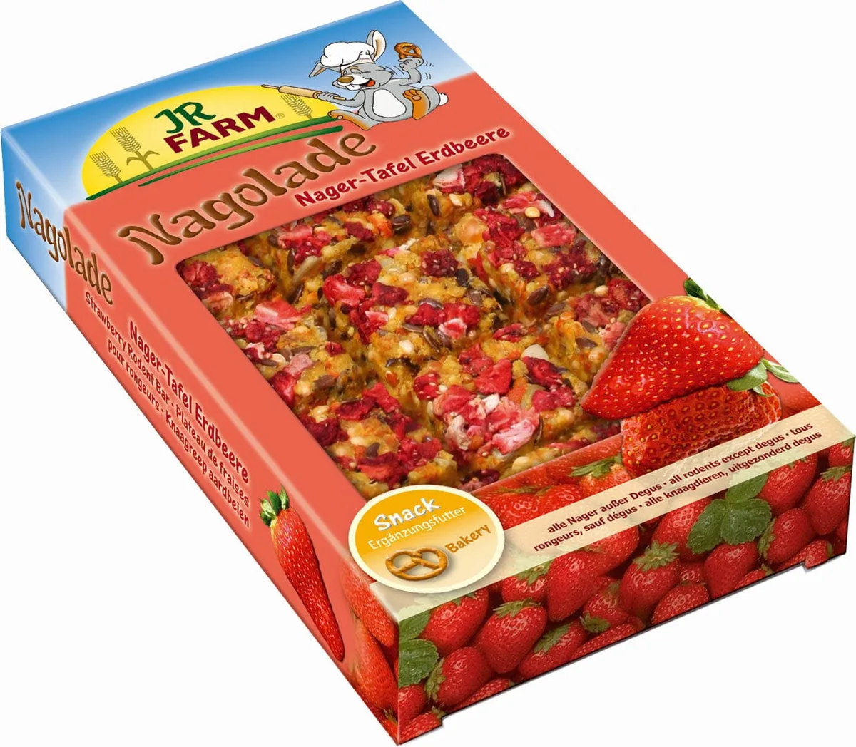 Nager-Tafel Erdbeere 1St. (Nagolade) - 1 Stk van JR Farm – productfoto