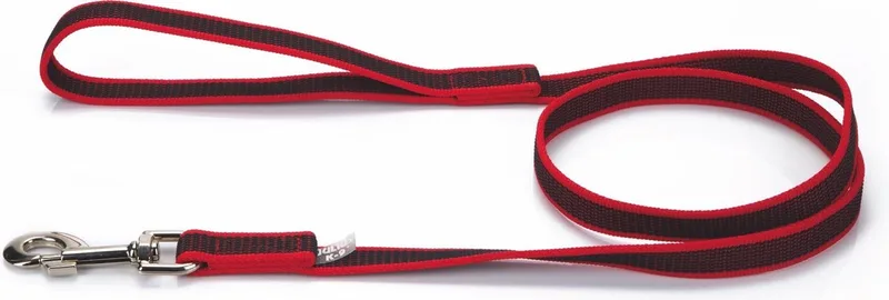Anti Slip Hondenriem 20MM x 1.2M met handvat de Julius-K9 en Rouge – photo produit